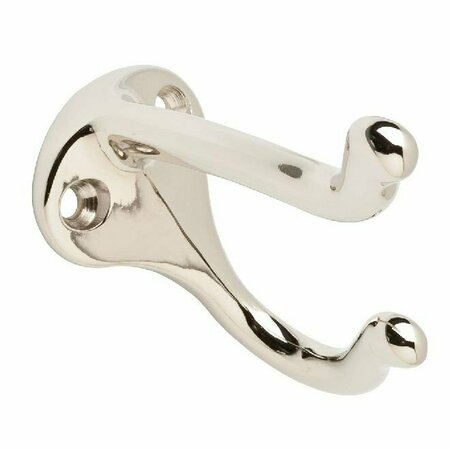 IVES COMMERCIAL Aluminum Coat and Hat Hook Bright Nickel Finish 571A14